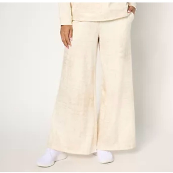 Peace Love World Pants - Peace Love World Petite French Terry Pull-On Monica Pant
